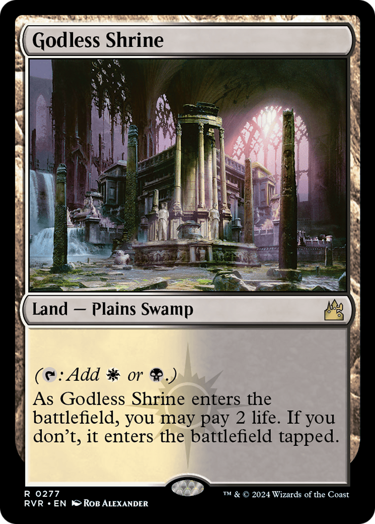 Godless Shrine [Ravnica Remastered] | Tabernacle Games