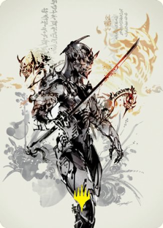 Satoru Umezawa 1 Art Card (Gold-Stamped Signature) [Kamigawa: Neon Dynasty Art Series] | Tabernacle Games