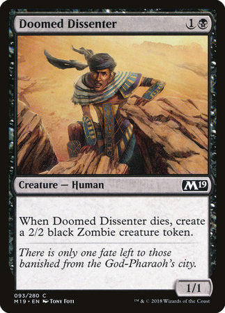 Doomed Dissenter [Core Set 2019] | Tabernacle Games