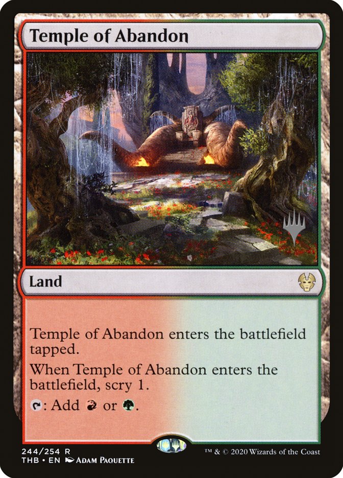 Temple of Abandon (Promo Pack) [Theros Beyond Death Promos] | Tabernacle Games