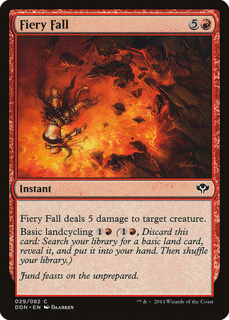 Fiery Fall [Duel Decks: Speed vs. Cunning] | Tabernacle Games