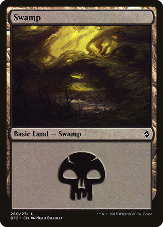 Swamp (260) [Battle for Zendikar] | Tabernacle Games