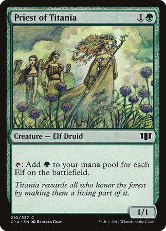 Priest of Titania [Commander 2014] | Tabernacle Games