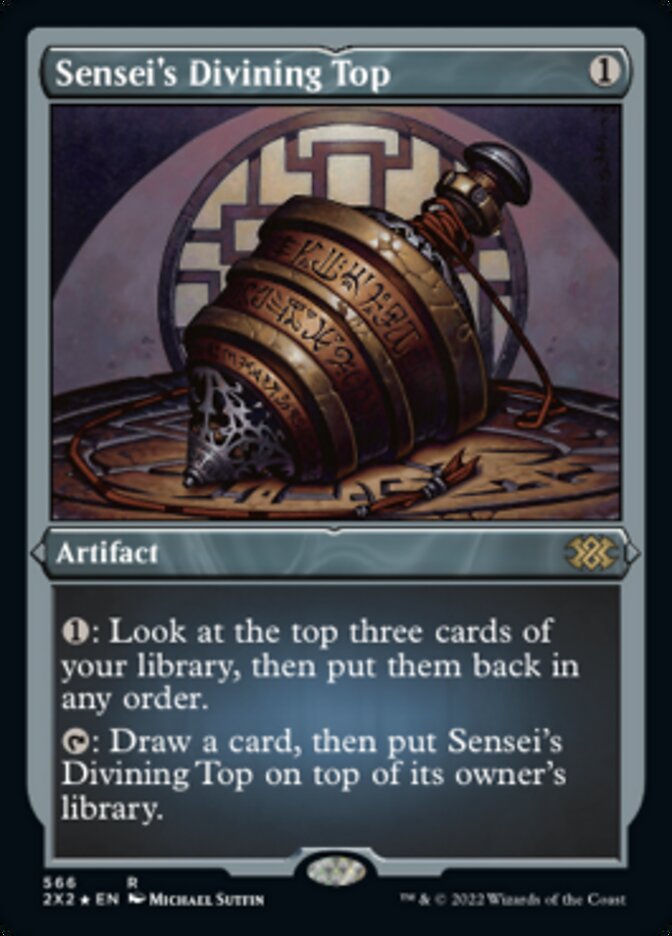Sensei's Divining Top (Foil Etched) [Double Masters 2022] | Tabernacle Games