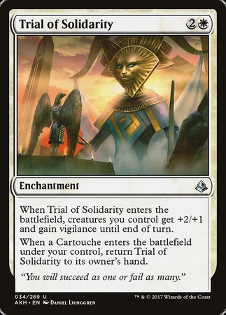 Trial of Solidarity [Amonkhet] | Tabernacle Games