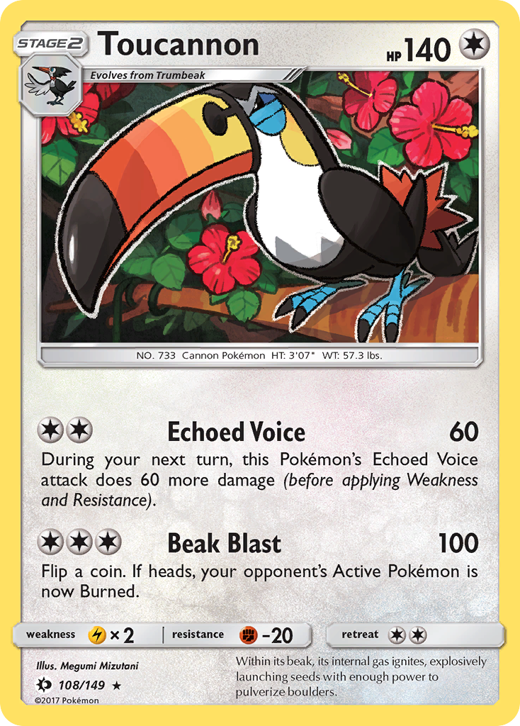 Toucannon (108/149) [Sun & Moon: Base Set] | Tabernacle Games