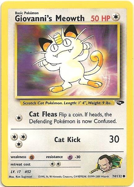 Giovanni's Meowth (74/132) [Gym Challenge Unlimited] | Tabernacle Games