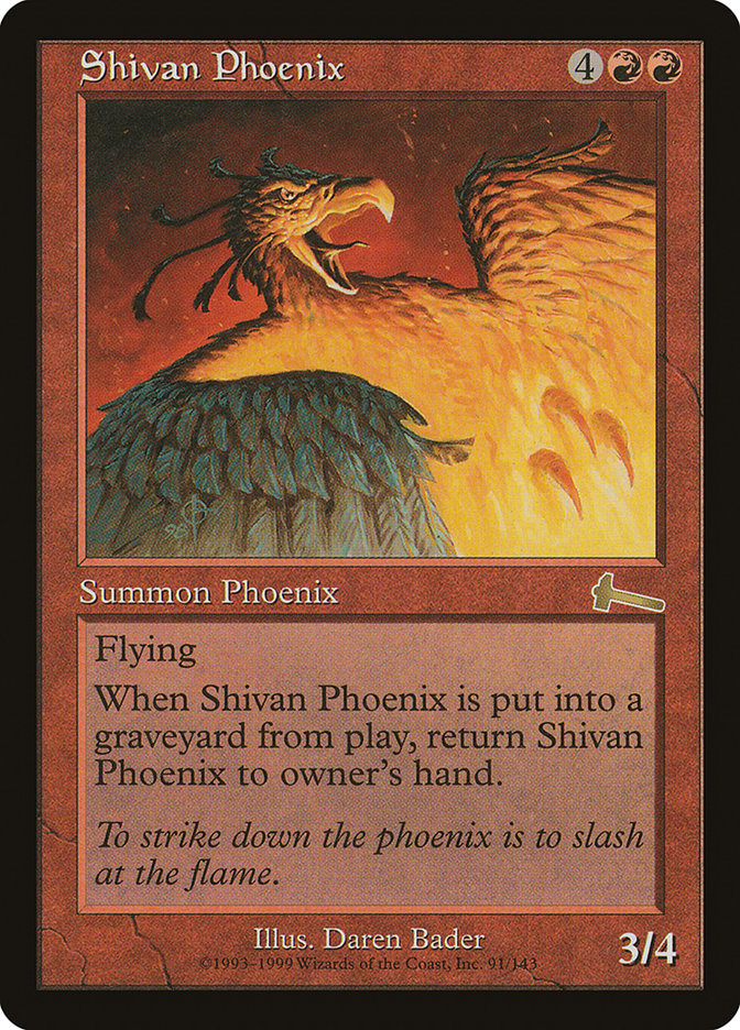Shivan Phoenix [Urza's Legacy] | Tabernacle Games