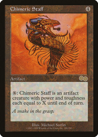 Chimeric Staff [Urza's Saga] | Tabernacle Games