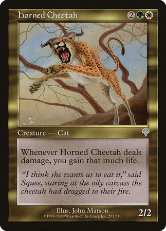 Horned Cheetah [Invasion] | Tabernacle Games