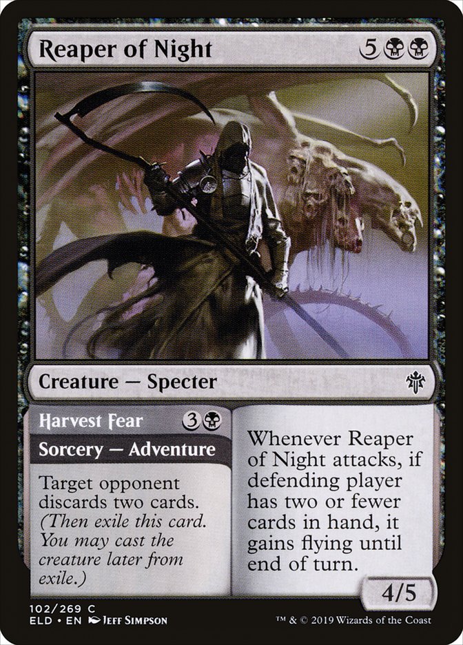 Reaper of Night // Harvest Fear [Throne of Eldraine] | Tabernacle Games