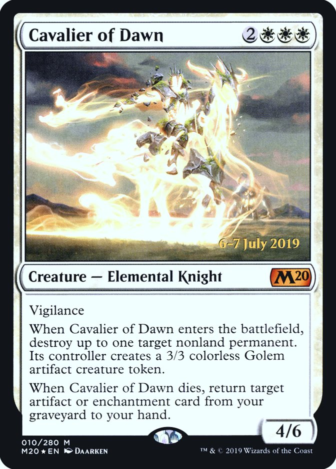 Cavalier of Dawn  [Core Set 2020 Prerelease Promos] | Tabernacle Games