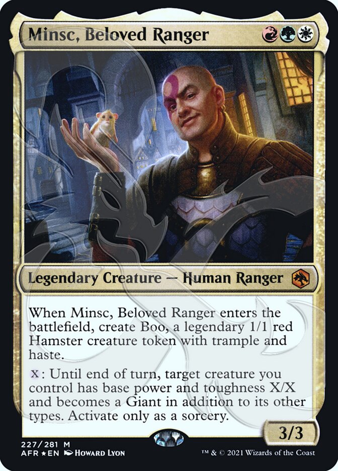 Minsc, Beloved Ranger (Ampersand Promo) [Dungeons & Dragons: Adventures in the Forgotten Realms Promos] | Tabernacle Games