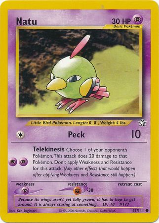 Natu (67/111) [Neo Genesis Unlimited] | Tabernacle Games