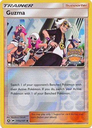 Guzma (115a/147) (Regional Championship Promo Staff) [Sun & Moon: Burning Shadows] | Tabernacle Games