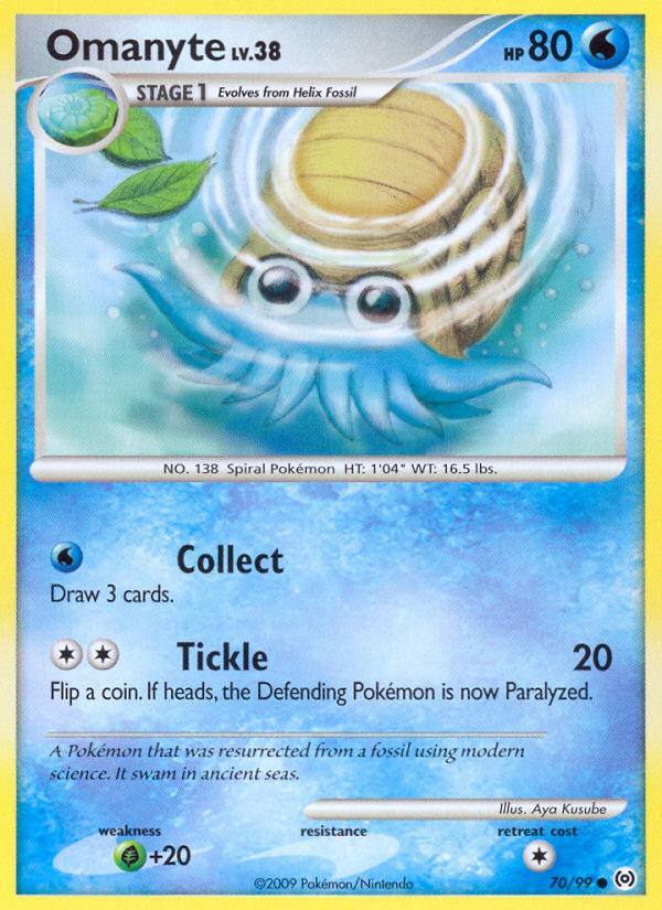 Omanyte (70/99) [Platinum: Arceus] | Tabernacle Games