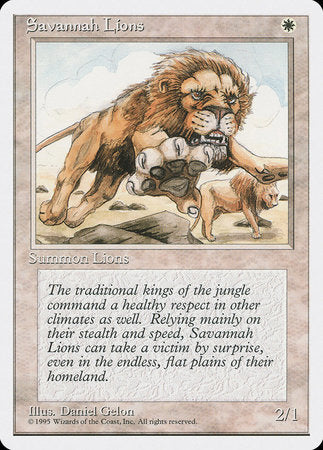 Savannah Lions [Fourth Edition] | Tabernacle Games