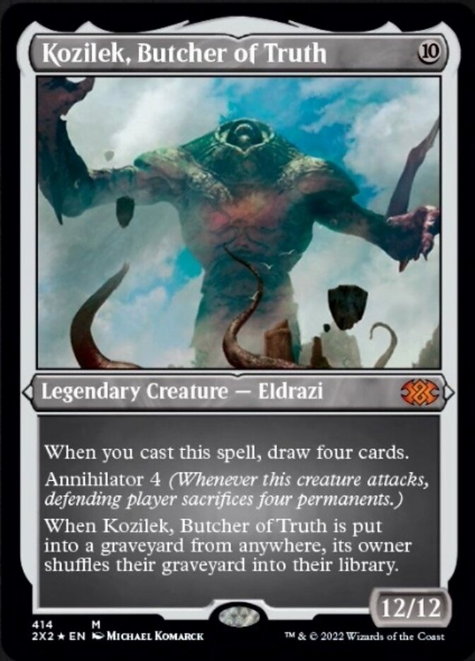 Kozilek, Butcher of Truth (Foil Etched) [Double Masters 2022] | Tabernacle Games