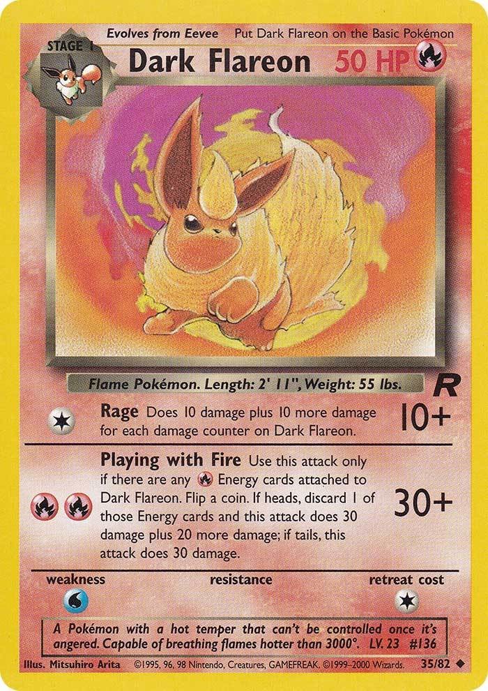 Dark Flareon (35/82) [Team Rocket Unlimited] | Tabernacle Games