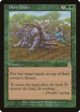 Plow Under [Urza's Destiny] | Tabernacle Games