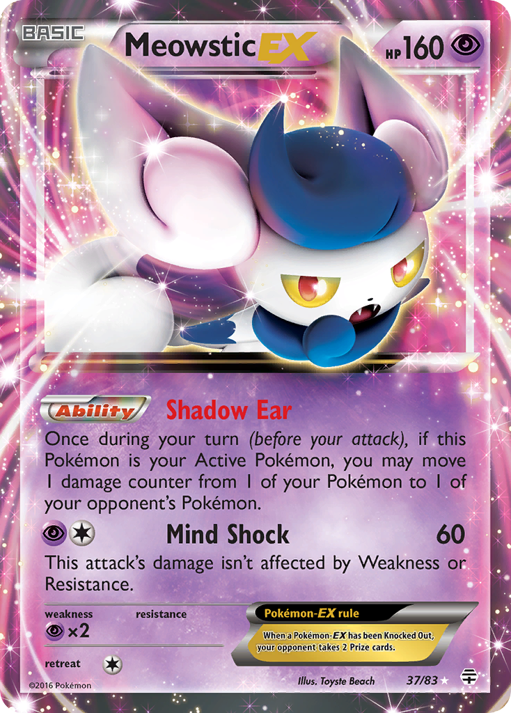 Meowstic EX (37/83) [XY: Generations] | Tabernacle Games