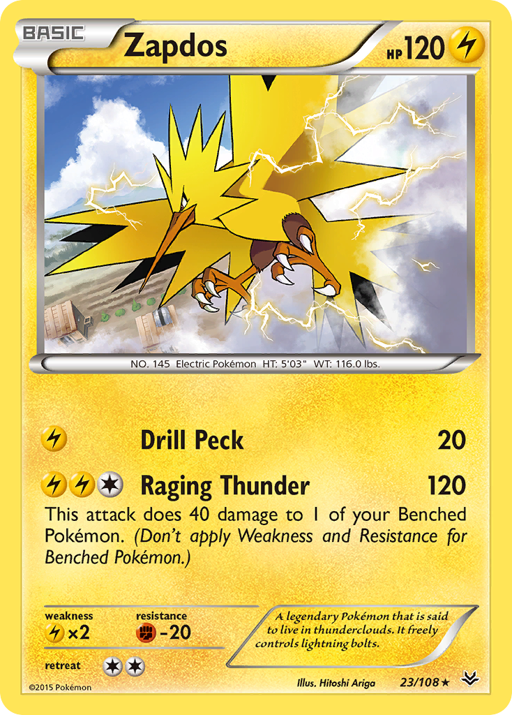 Zapdos (23/108) [XY: Roaring Skies] | Tabernacle Games