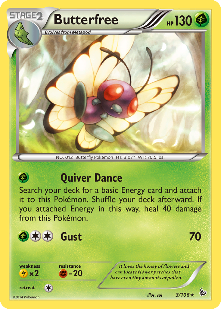 Butterfree (3/106) [XY: Flashfire] | Tabernacle Games