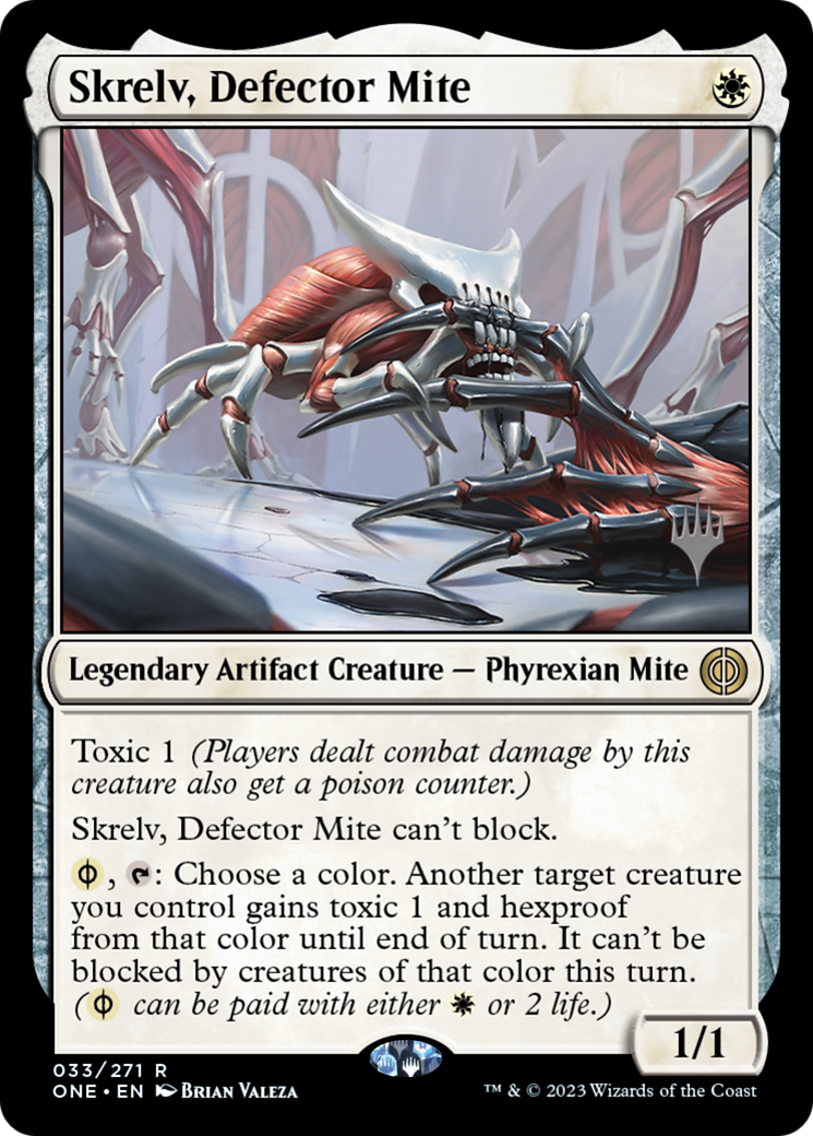 Skrelv, Defector Mite (Promo Pack) [Phyrexia: All Will Be One Promos] | Tabernacle Games