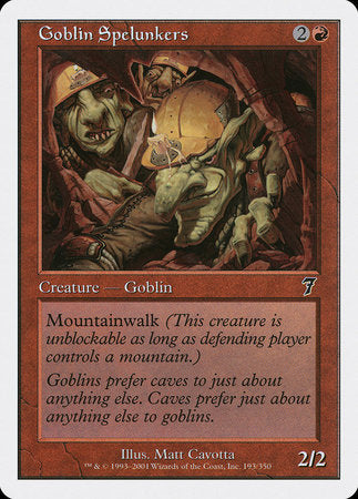 Goblin Spelunkers [Seventh Edition] | Tabernacle Games