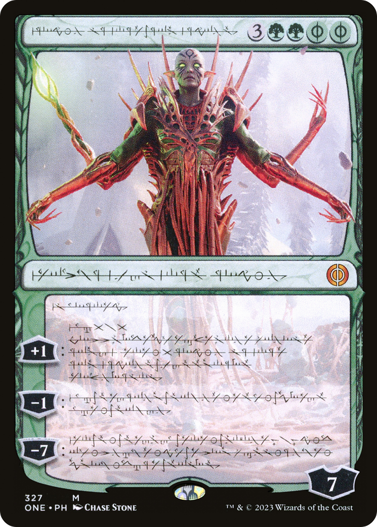 Nissa, Ascended Animist (Phyrexian) [Phyrexia: All Will Be One] | Tabernacle Games