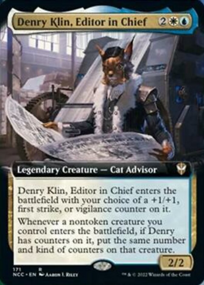 Denry Klin, Editor in Chief (Extended Art) [Streets of New Capenna Commander] | Tabernacle Games