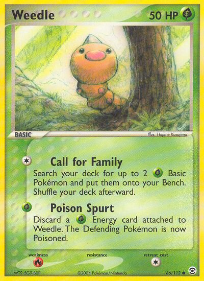 Weedle (86/112) [EX: FireRed & LeafGreen] | Tabernacle Games