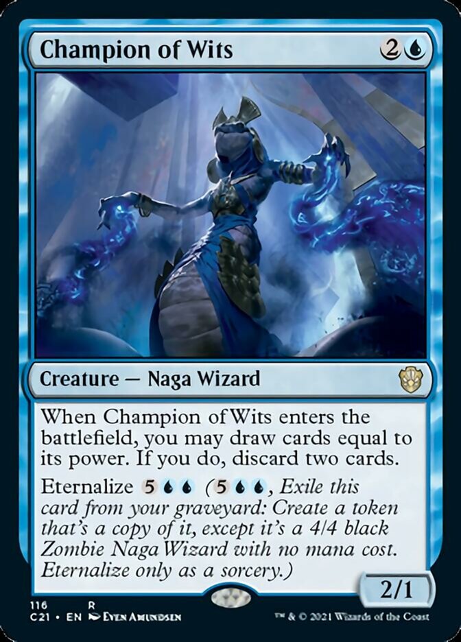 Champion of Wits [Commander 2021] | Tabernacle Games