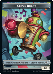 Clown Robot (003) // Treasure (012) Double-sided Token [Unfinity Tokens] | Tabernacle Games