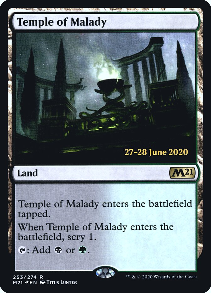 Temple of Malady  [Core Set 2021 Prerelease Promos] | Tabernacle Games