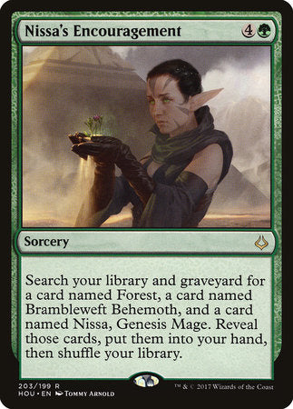 Nissa's Encouragement [Hour of Devastation] | Tabernacle Games