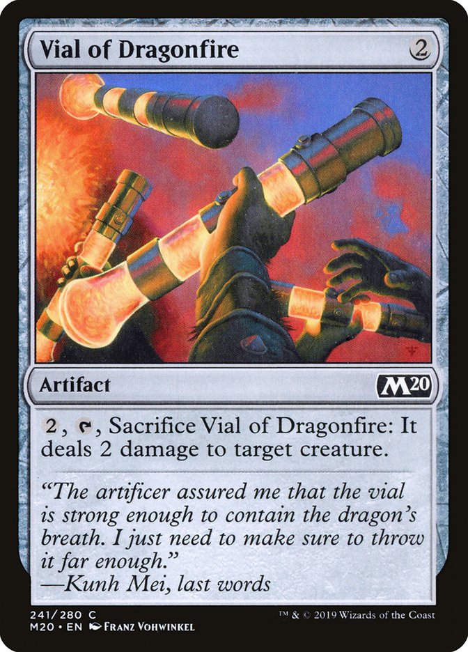 Vial of Dragonfire [Core Set 2020] | Tabernacle Games