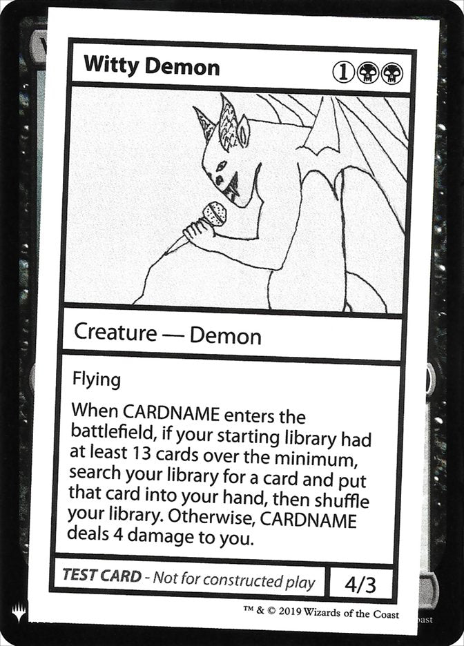 Witty Demon [Mystery Booster Playtest Cards] | Tabernacle Games