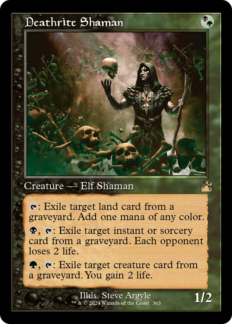 Deathrite Shaman (Retro Frame) [Ravnica Remastered] | Tabernacle Games