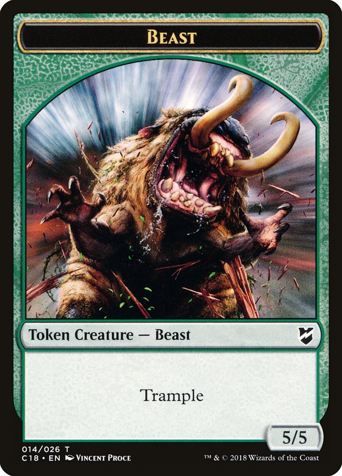 Beast (014/026) [Commander 2018 Tokens] | Tabernacle Games