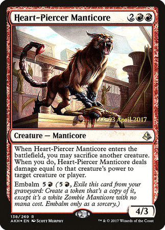 Heart-Piercer Manticore [Amonkhet Promos] | Tabernacle Games