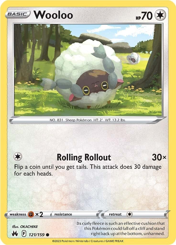 Wooloo (121/159) [Sword & Shield: Crown Zenith] | Tabernacle Games