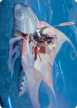 Sky-Blessed Samurai Art Card [Kamigawa: Neon Dynasty Art Series] | Tabernacle Games