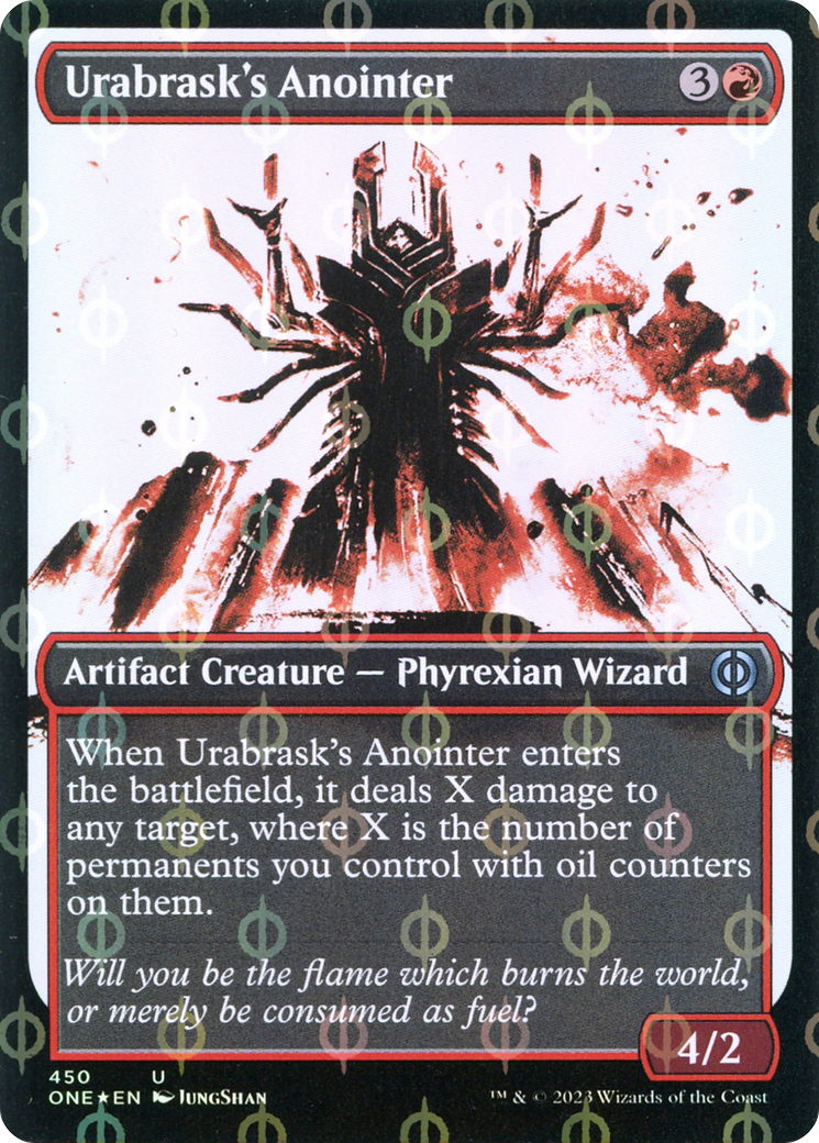 Urabrask's Anointer (Showcase Ichor Step-and-Compleat Foil) [Phyrexia: All Will Be One] | Tabernacle Games
