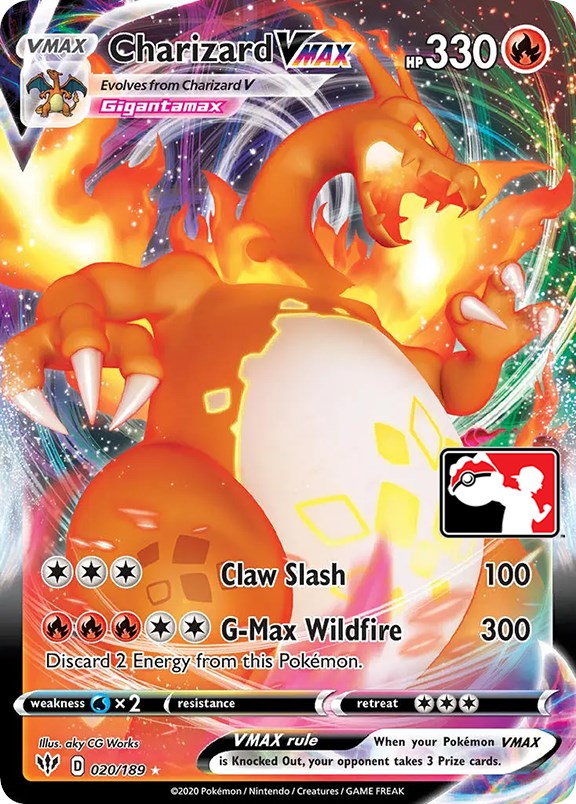 Charizard VMAX (020/189) [Prize Pack Series One] | Tabernacle Games