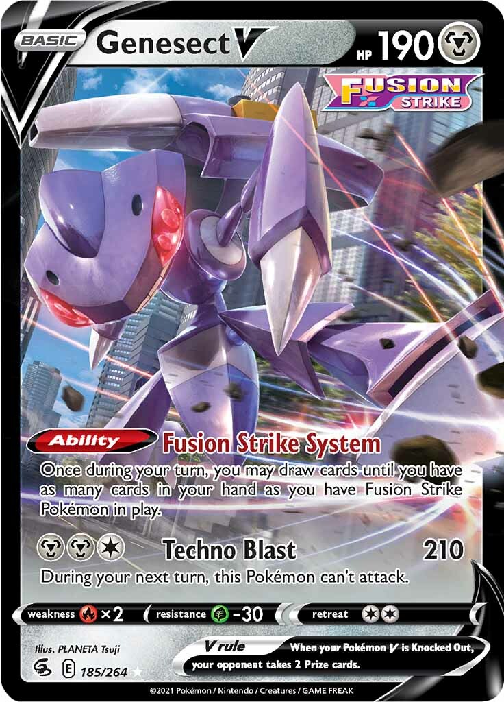 Genesect V (185/264) [Sword & Shield: Fusion Strike] | Tabernacle Games