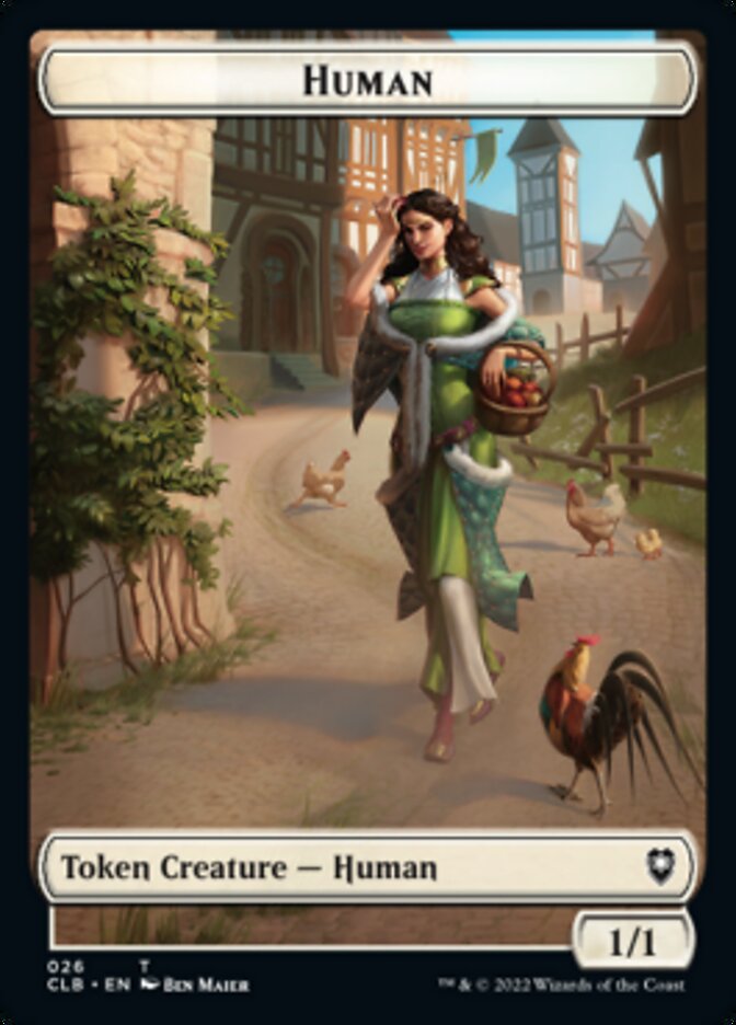 Spider // Human Double-sided Token [Commander Legends: Battle for Baldur's Gate Tokens] | Tabernacle Games