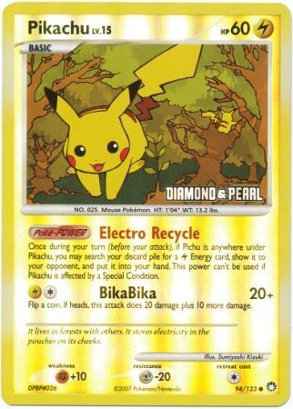 Pikachu (94/123) [Burger King Promos: 2008 Collection] | Tabernacle Games