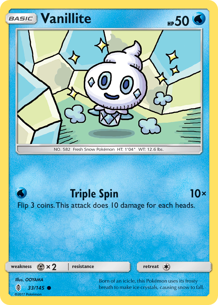 Vanillite (33/145) [Sun & Moon: Guardians Rising] | Tabernacle Games