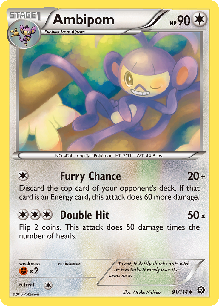 Ambipom (91/114) [XY: Steam Siege] | Tabernacle Games